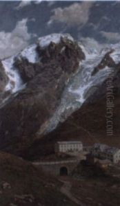 Schutzhutte Franzenshohe Mit Ortlermassiv
