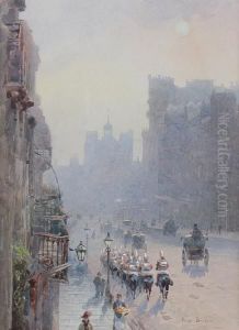 St. James's Street Looking Towards St. James'spalace by Rose Barton