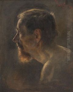 Study Of A Man"s Head