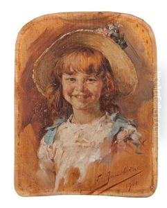 A Smiling Girl by Georgios Jakobides