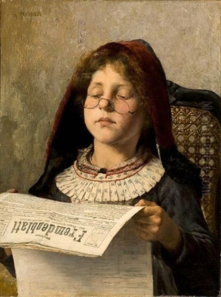 Girl Reading - view 1