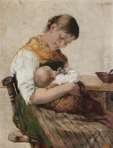 Maternal Affection by Georgios Jakobides