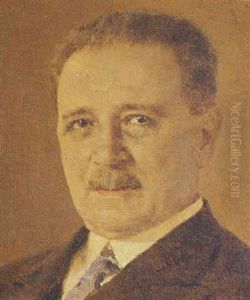 Portrait Of Ioannis Drosopoulos, Governor Of The National Bank Of Greece