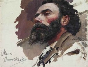 Portrait Of A Man by Maria Vasilevna Jakunchikova