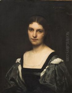 Portrait De Jeune Femme En Costume De La Renaissance