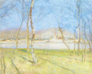 By The River In Spring by Matija Jama
