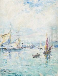 Vue Mediterraneenne by Armand Gustave Gerard Jamar