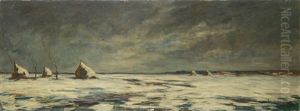 Paysage Hivernal by Armand Gustave Gerard Jamar