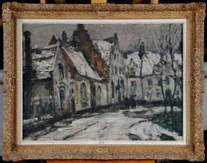 Coin D'un Beguinage Anime Sous La Neige Coin D'un Beguinage Anime Sous La Neige