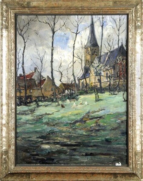 Poules Devant L'eglise - view 1