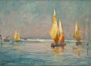 La Lagune De Venise En 1933 by Armand Gustave Gerard Jamar