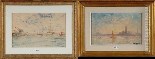 Vue De Venise (+ Vue D'un Port; 2 Works) - view 1