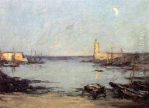 Port De Quiberon by Armand Gustave Gerard Jamar