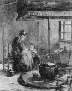Rustic Interior by Armand Gustave Gerard Jamar
