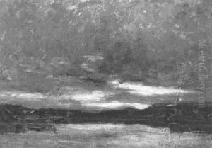 Dammerung Uber Einer Fluslandschaft by Armand Gustave Gerard Jamar