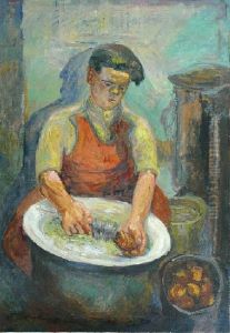 Mezczyzna Myjacy Kubki