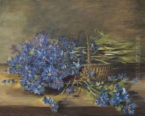 Cornflowers In A Basket