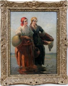 Two Ladies Getting Water