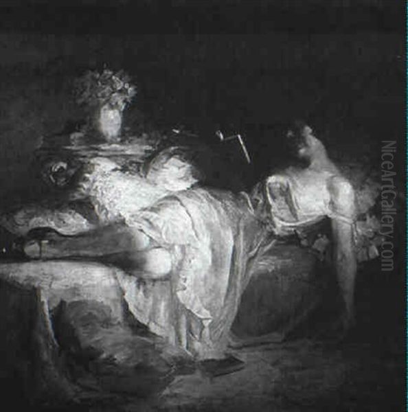 The Reading Hour/a Scene In Southhampton - view 1