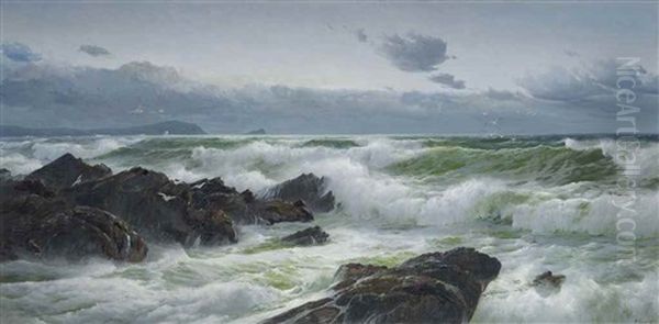 Fistral Bay, Cornwall, Evening - view 1