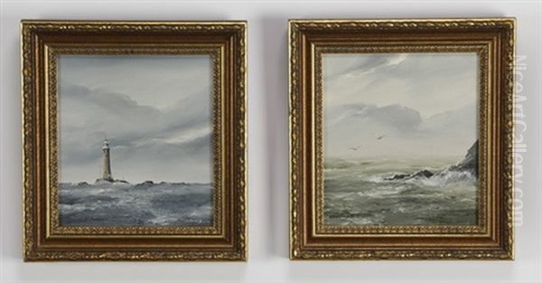 English Coatal Scenes (pair) - view 1