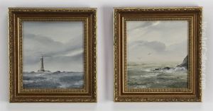English Coatal Scenes (pair)