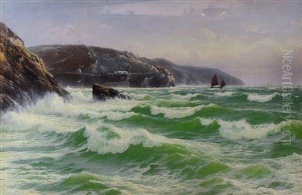Tide Coming In, St. Agnes Bay Cornwall - view 1