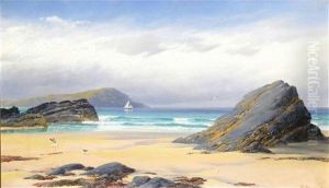 Low Tide In A Cornish Bay by David James