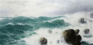 Breakers On A Rocky Shore by David James