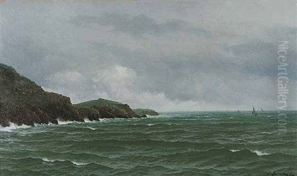 Untitled (sailing Ships Off The Coast) - view 1