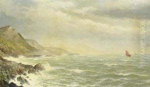 Sailing Off A Rocky Coast by David James