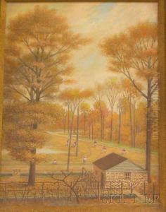 Autumn Park Scene