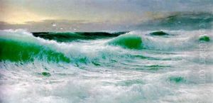 Heavy Sea Off The Cornish Evening