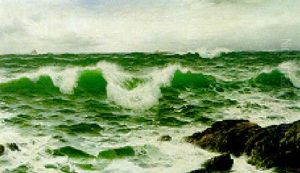 Crashing Waves On A Rocky Coast by David James