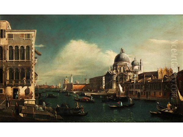 Blick Uber Den Canal Grande Auf Die Kirche Santa Maria Della Salute - view 1