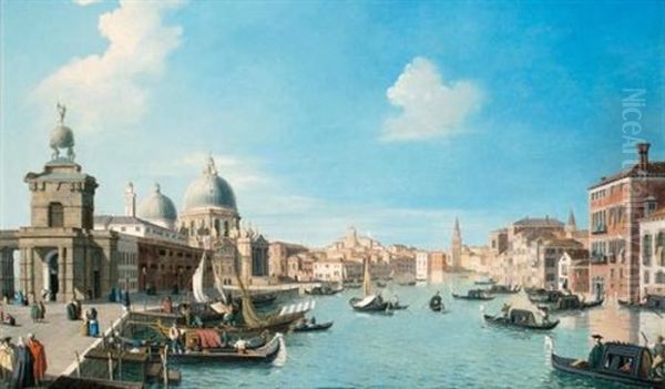 Entrance To The Grand Canal, Venice, Looking West, With The Dogana And The Church Of Santa Maria Della Salute - view 1
