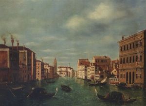 The Grand Canal, Venice, Looking North-west From The Palazzo Corner To The Palazzo Contarini Degli Scrigni by William James
