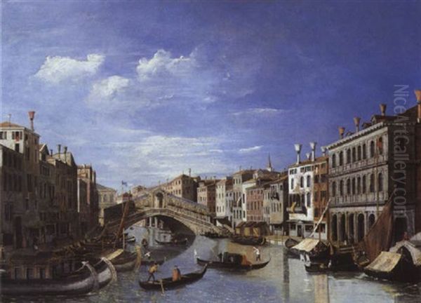 Vue Du Grand Canal Avec Le Pont Du Rialto - view 1