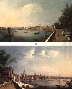 View Of The Thames Looking Towards St. Paul's Cathedral From The Gardens View Of The Thames Looking Towards St. Paul's Cathedral From The Gardens