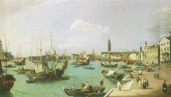 The Riva Degli Schiavoni, Venice, Looking West - view 1