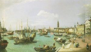 The Riva Degli Schiavoni, Venice, Looking West by William James