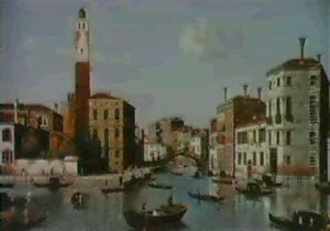 The Grand Canal, Venice With The Church Of San Geremia And  The Entrance To The Cannaregio