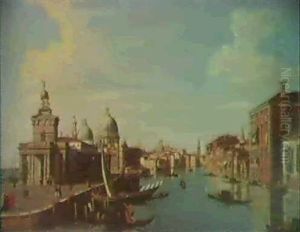 Venice The Entrance Of The Grand Canal And A View Of The Grand Canal (2) by William James