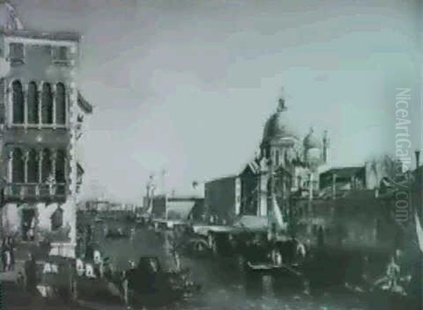 Venice The Grand Canal With Santa Maria Della Salute - view 1