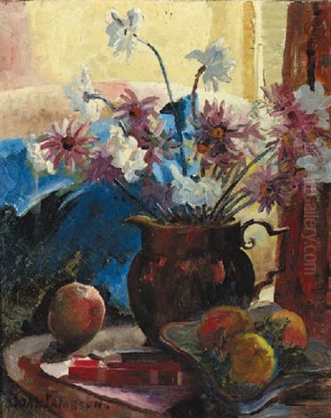 Still Life With Fruit And Flowers In A Jug - view 1