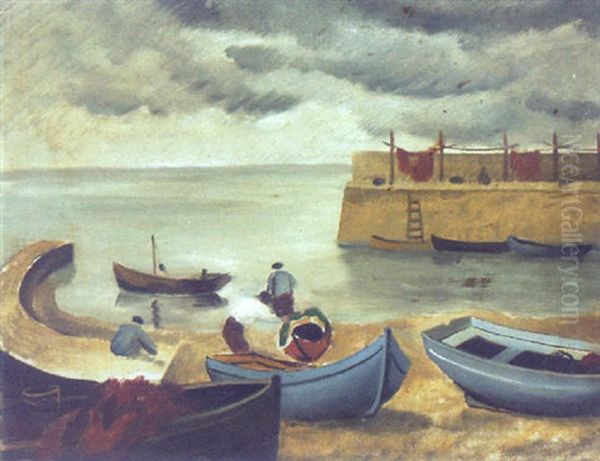 The Jetty And Boat Cove, Ardmore, Co. Waterford - view 1