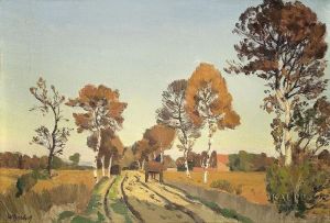 Herbstliche Landschaft by Wilhelm Bartsch