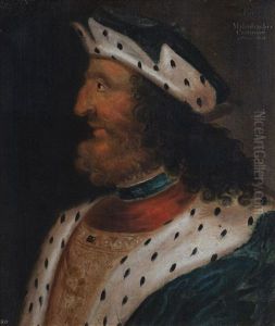Head And Shoulder Portrait Of Malcolm Iii Of Scotland