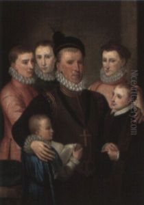 Portrait Of George, 6th Lord Seton With His Children