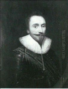 Portrait Of A Gentleman, Traditionally Identified As George Heriot, Crown Jeweller... by George Jamesone